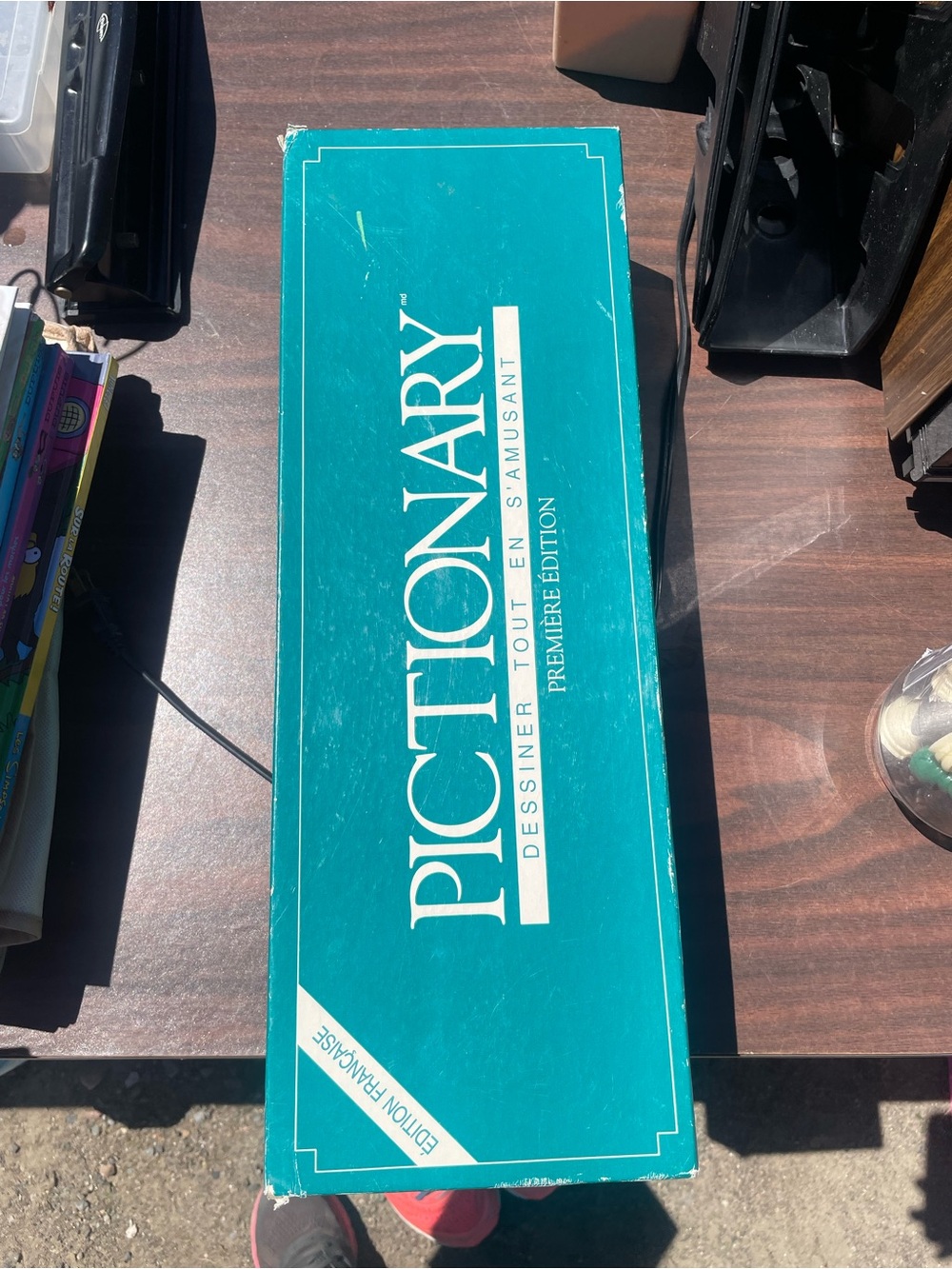 Pictionary Board Game Teal Box